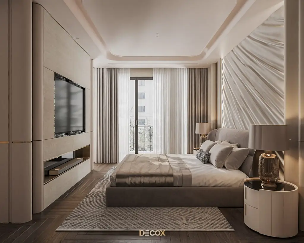 thiết kế nội thất chung cư 75m2 phong cách luxury