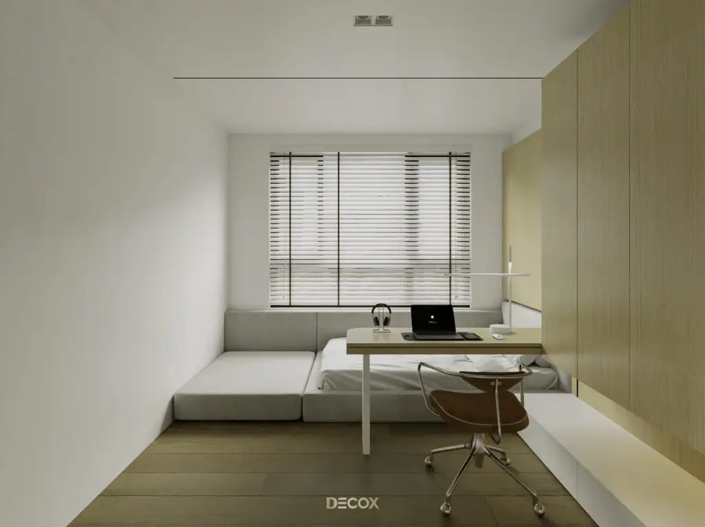 thiết kế nội thất chung cư 75m2 với đồ dùng đa năng