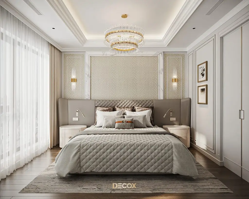 thiết kế nội thất chung cư 90m2 cho phòng ngủ