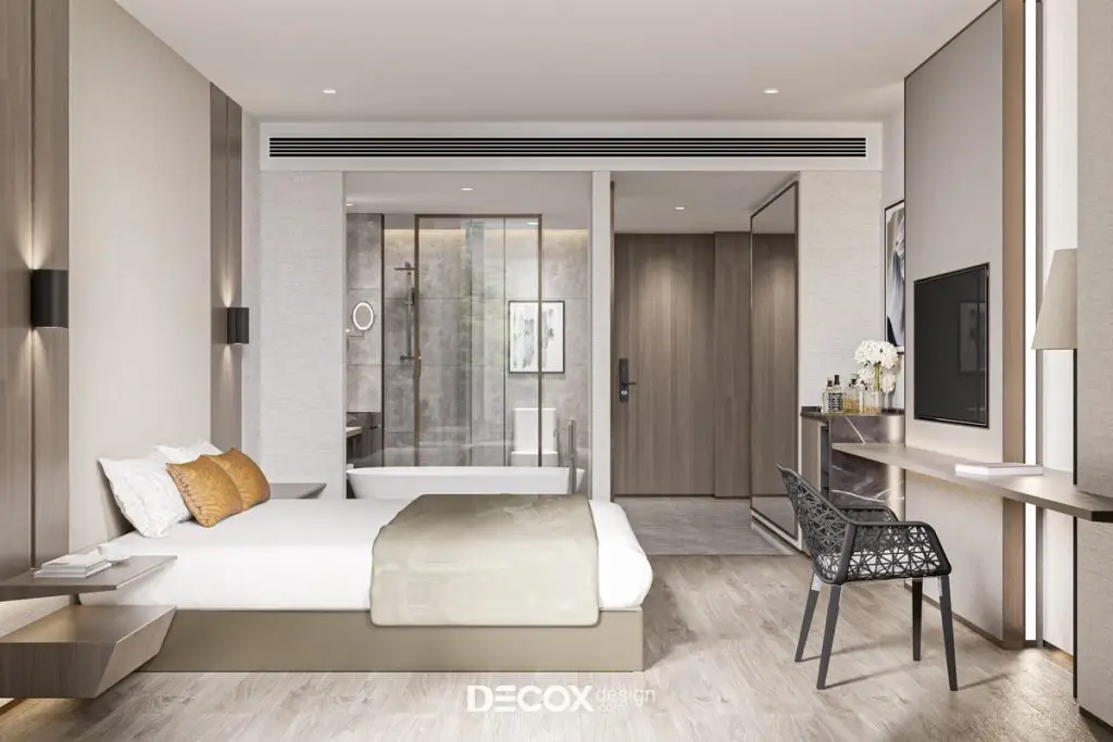 thiết kế nội thất chung cư tân cổ điển phân chia không gian hợp lý