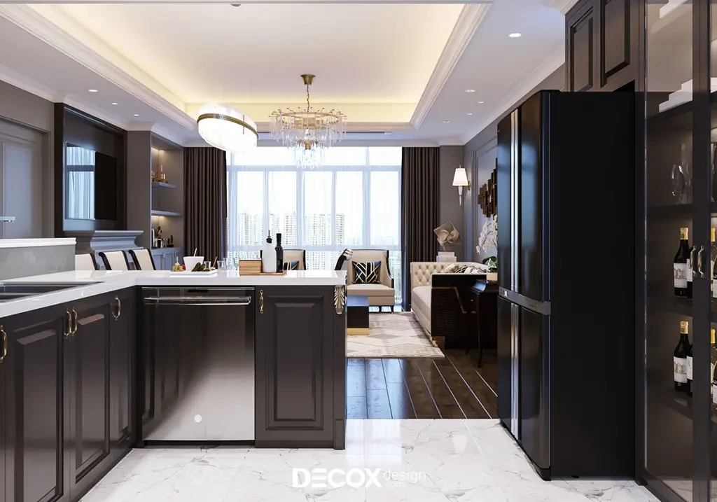 thiết kế nội thất chung cư tân cổ điển đẳng cấp