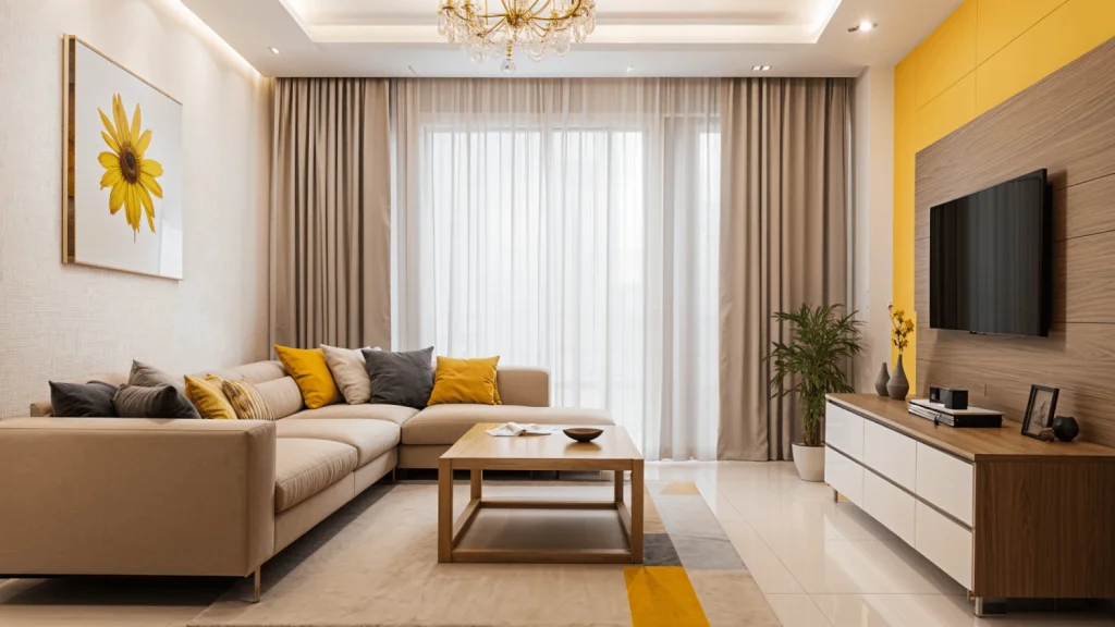 Thiết kế nội thất phòng khách chung cư ấn tượng