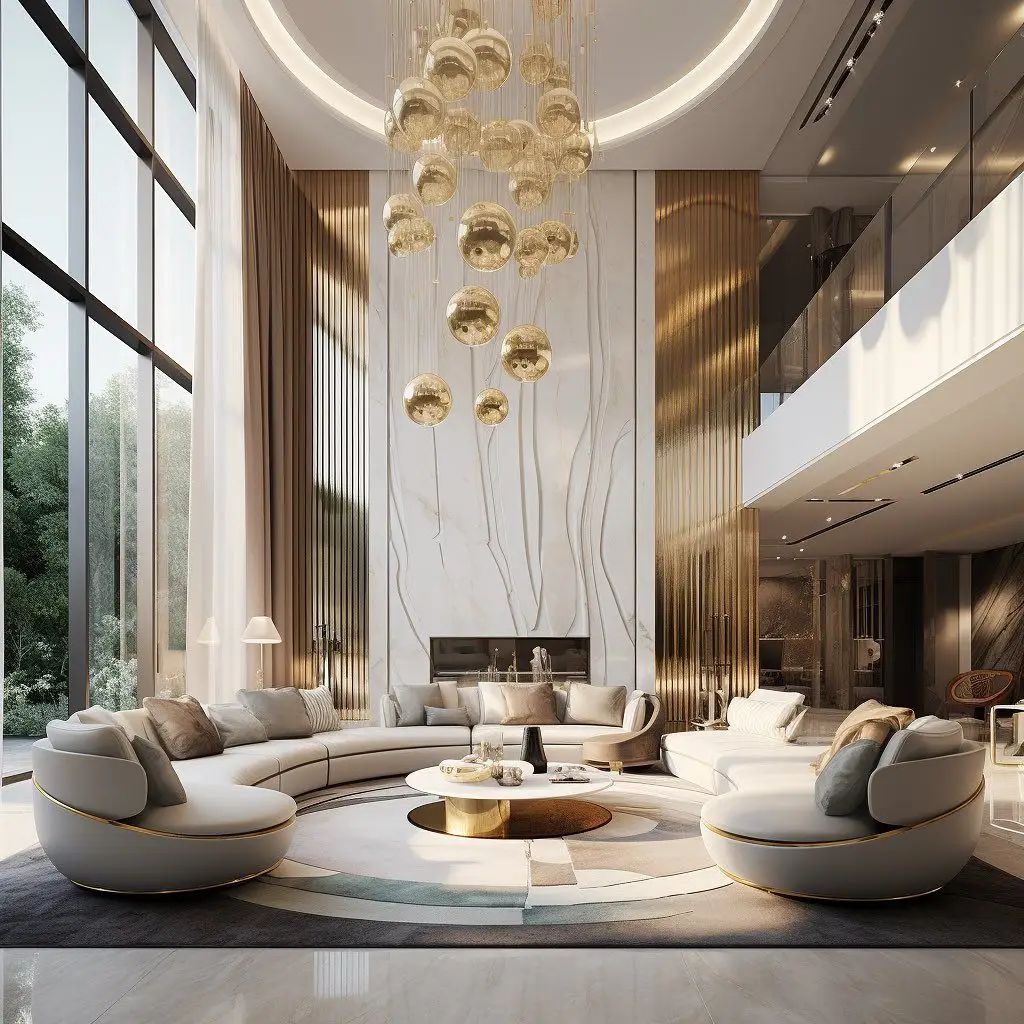 Thiết kế nội thất phòng khách biệt thự sang trọng