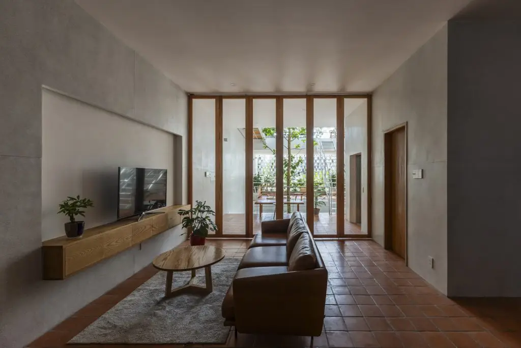 mẫu thiết kế nội thất phòng khách nhà ống 5m