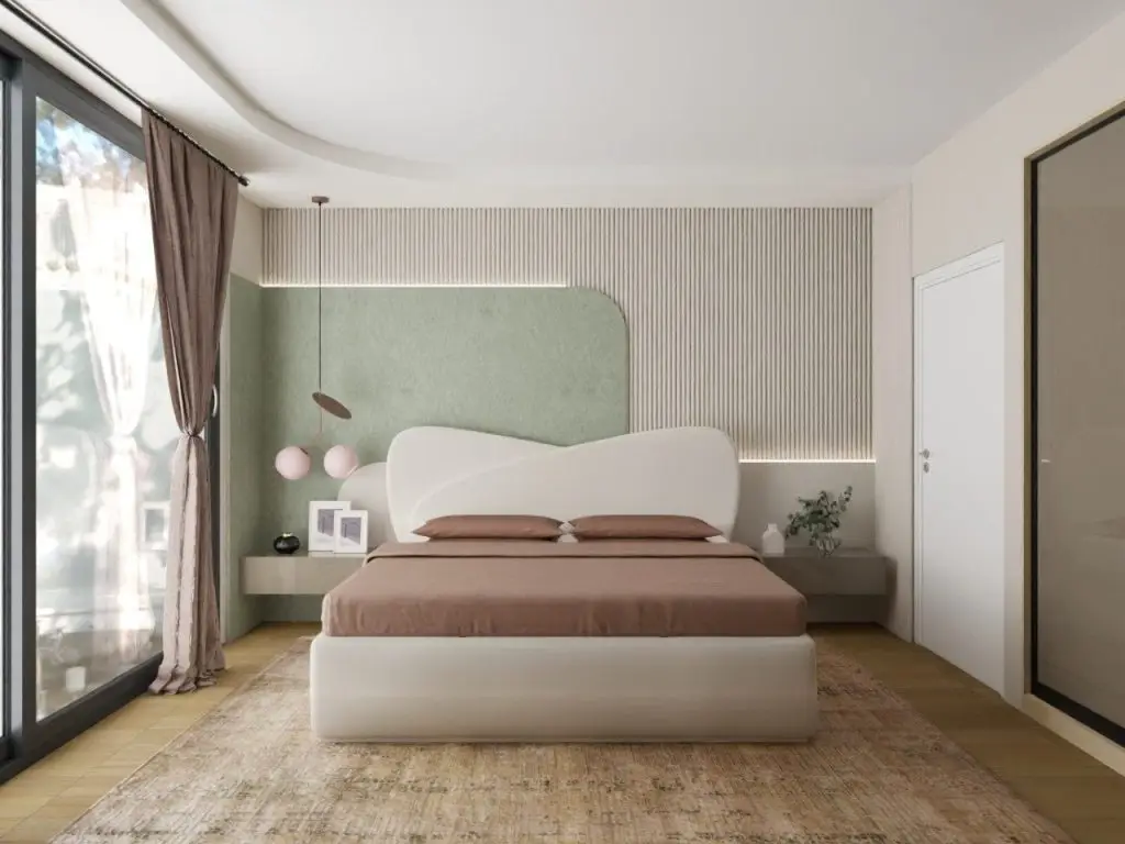 Mẫu thiết kế nội thất phòng ngủ phong cách tối giản