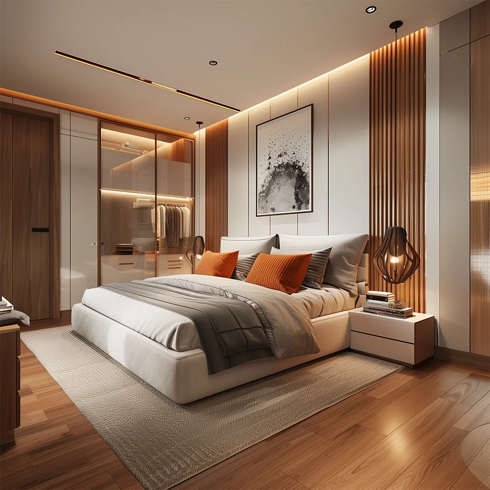 Mẫu thiết kế nội thất phòng ngủ lãng mạn cho vợ chồng