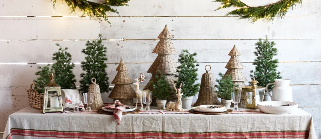 trang trí noel Rustic ấm áp