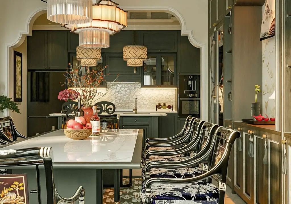 báo giá thiết kế nội thất phong cách Đông Dương