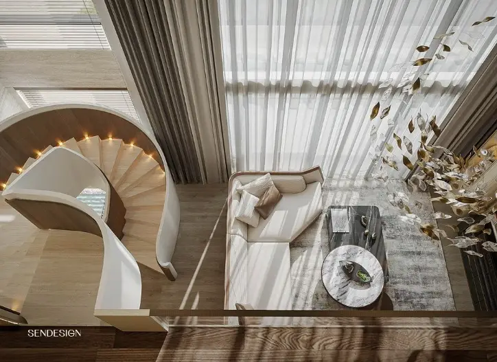 cầu thang gỗ cao cấp