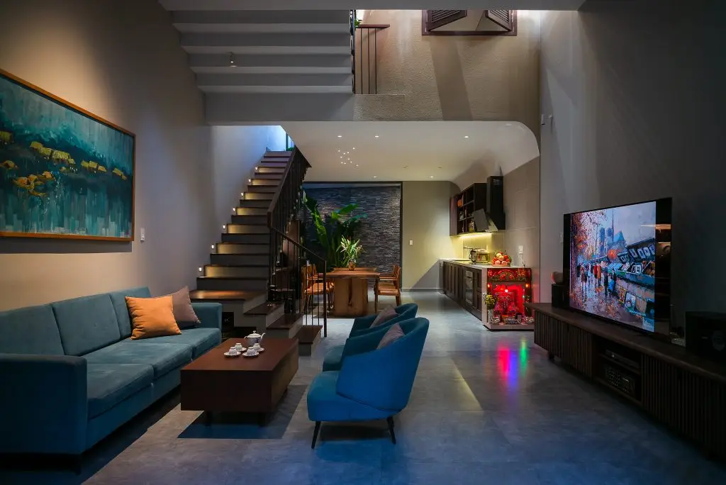 decor phòng khách nhà ống