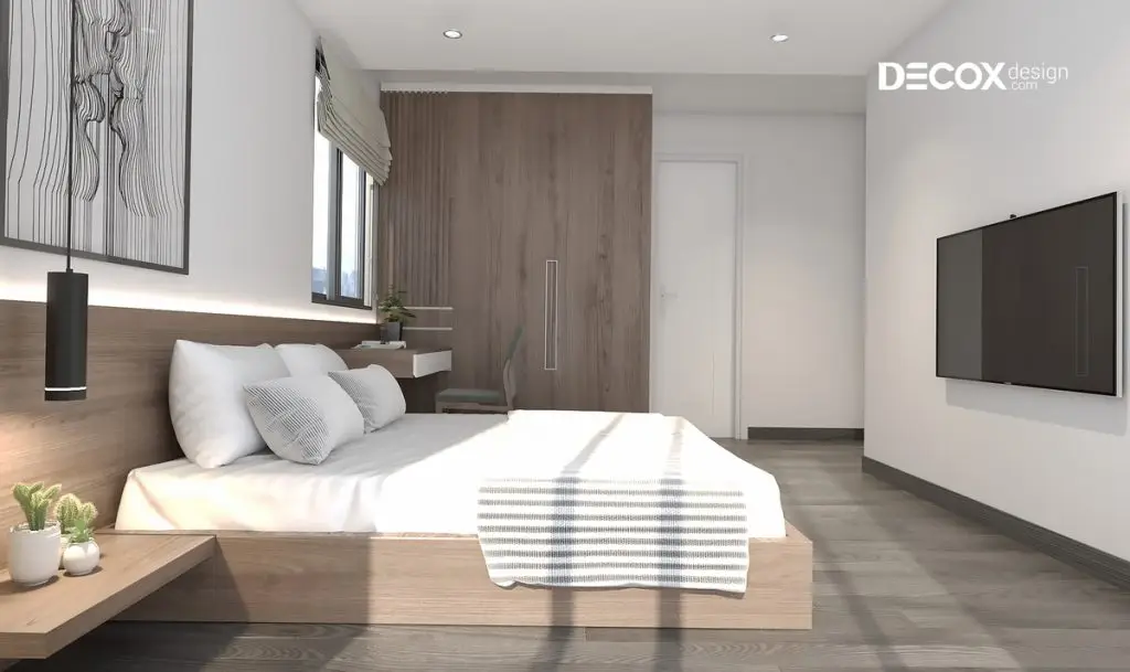 decor phong ngủ phong cách Bắc Âu