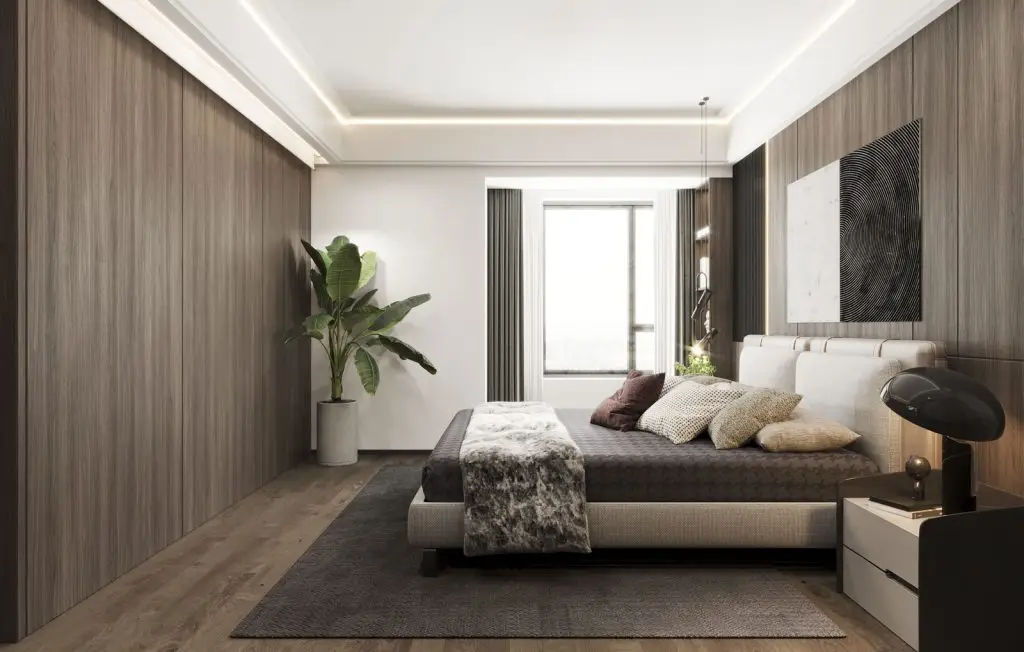 decor phong ngủ bằng cây xanh