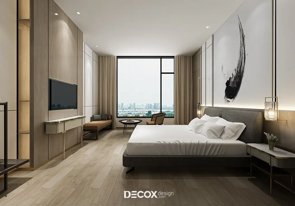 decor phong ngủ tối giản