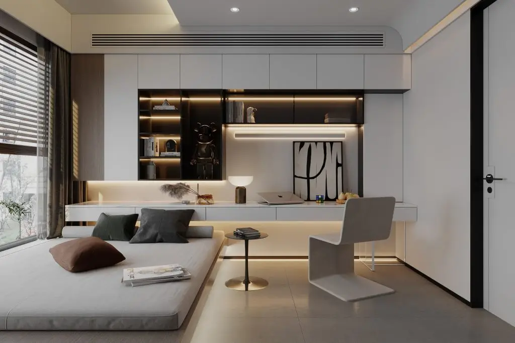 decor phong ngủ 25m2