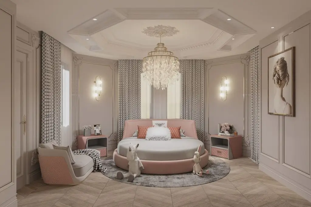 decor phong ngủ cho con gái tinh tế