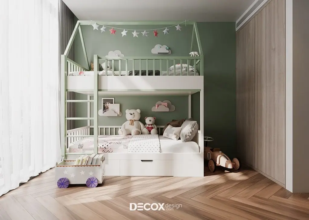 decor phong ngủ cho bé trai