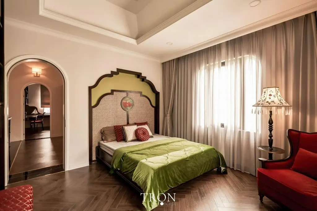 gạch giả gỗ màu nâu óc chó