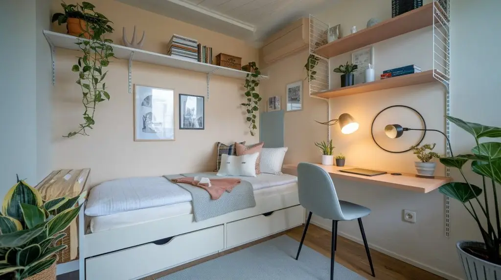 nhà gác lửng 3 phòng ngủ ấm cúng