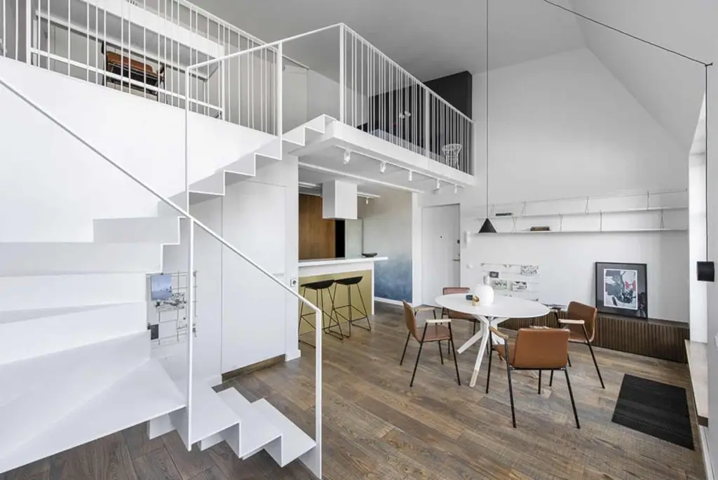 nhà gác lửng 3 phòng ngủ diện tích 5x15m