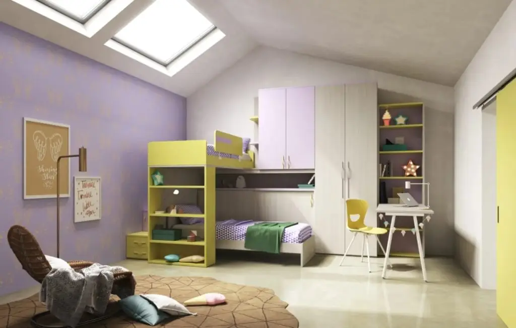 nhà gác lửng 3 phòng ngủ mái Thái