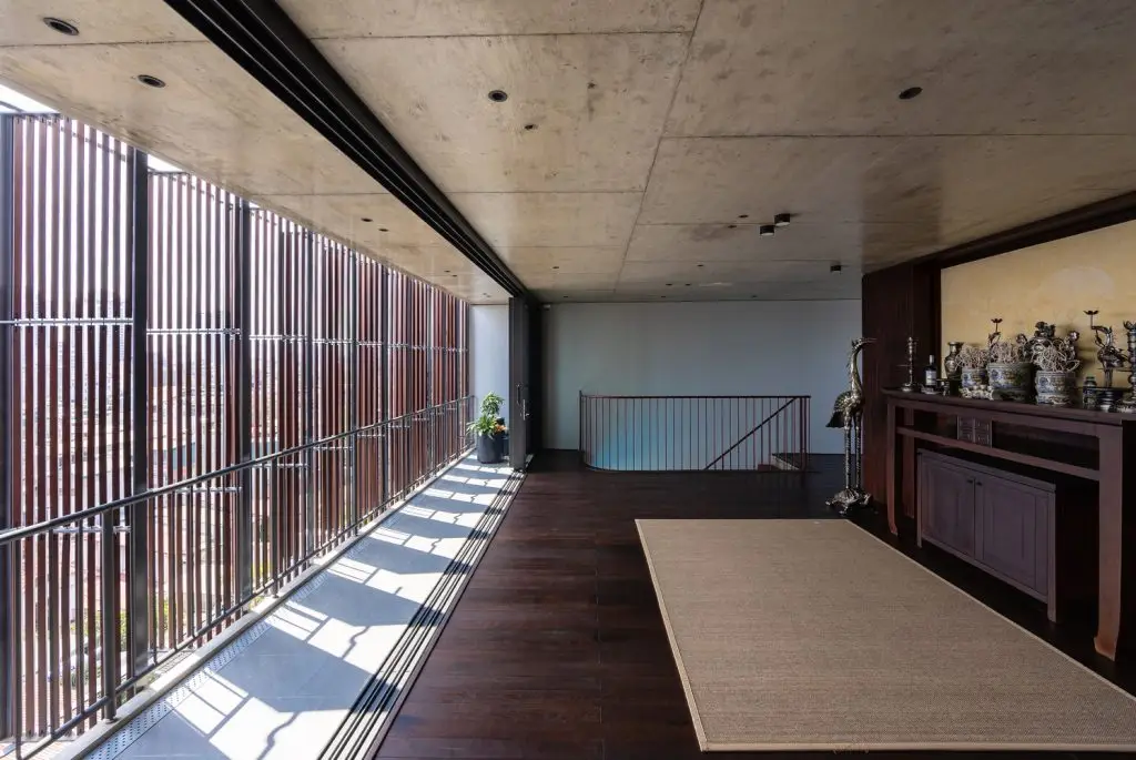 nhà gác lửng 3 phòng ngủ có phòng thờ