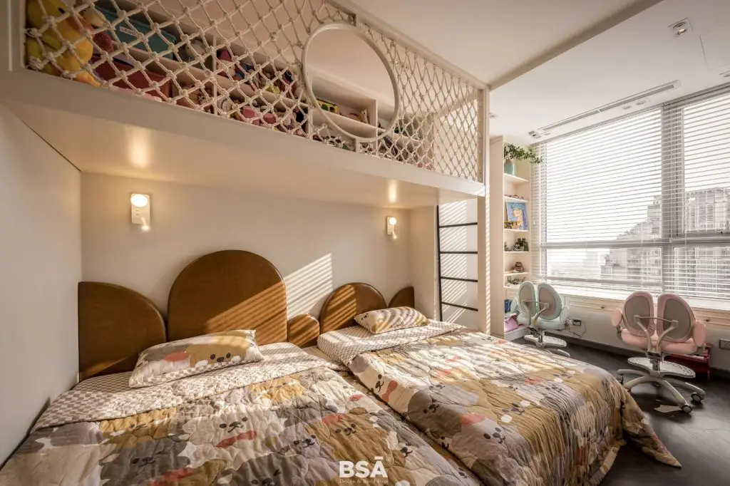 phòng ngủ bé gái diện tích 12m2