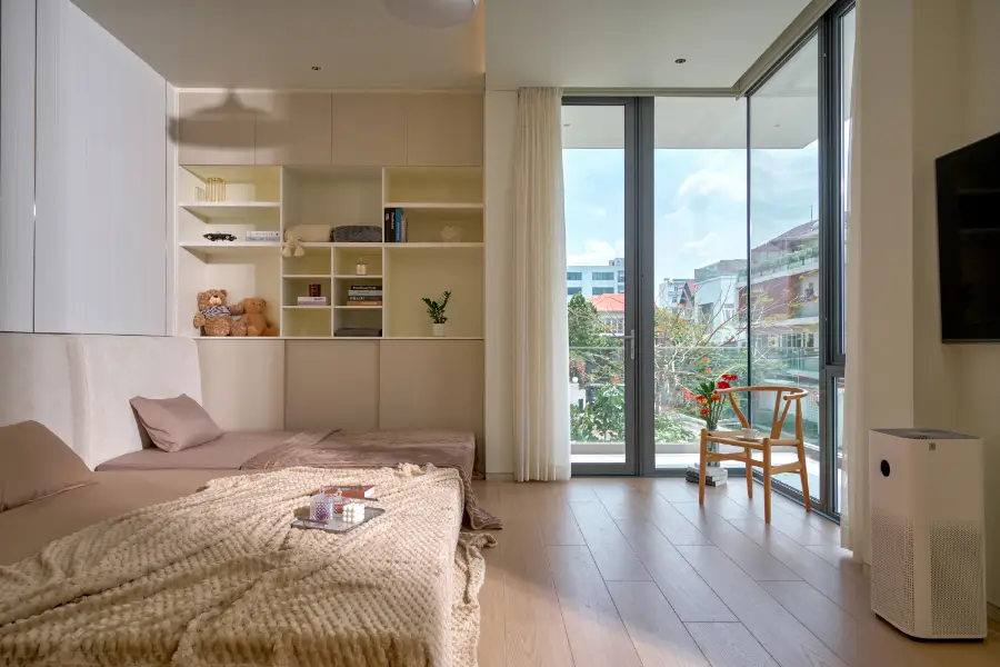 phòng ngủ bé gái phong cách tối giản