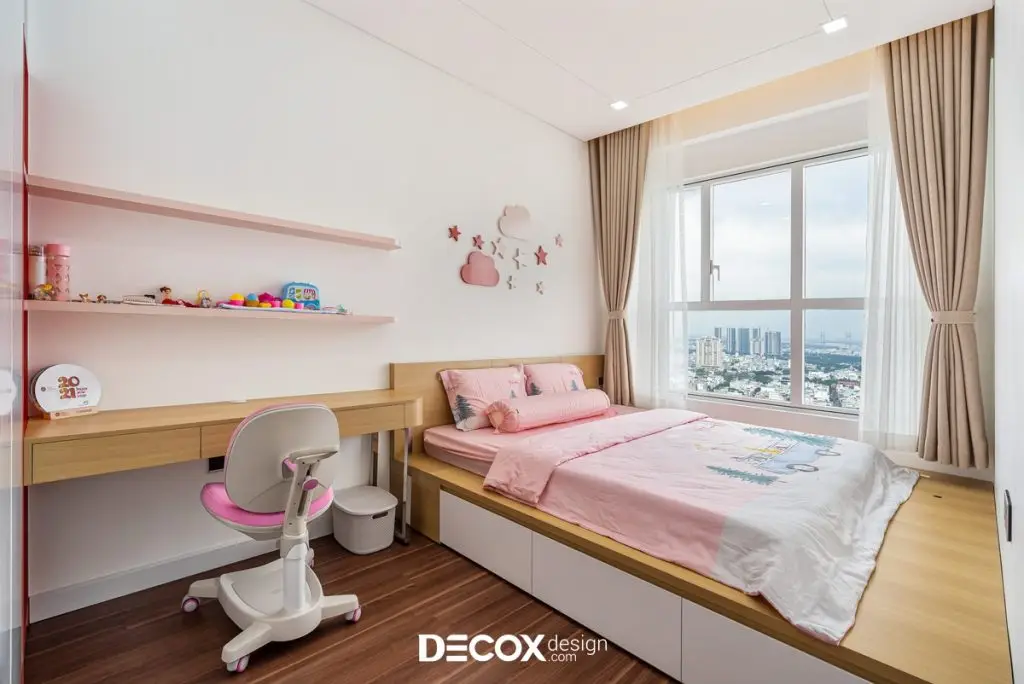 phòng ngủ bé gái 8 - 9 tuổi
