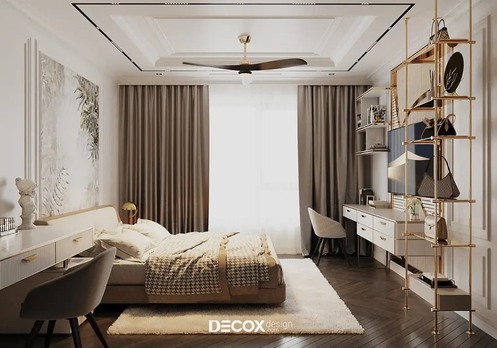 phòng ngủ đẹp cho nữ tân cổ điển thời thượng