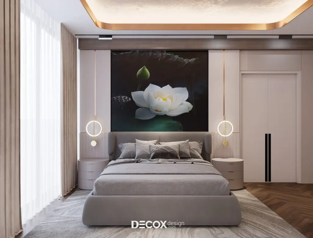 phòng ngủ đẹp cho nữ nhỏ tiện nghi