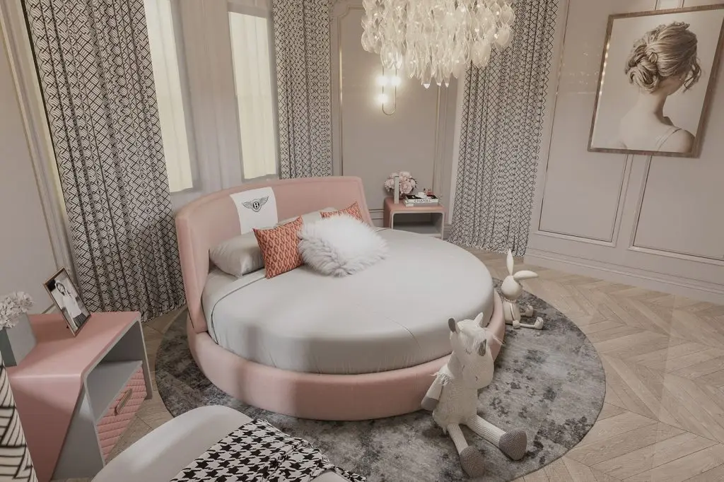 phòng ngủ đẹp cho nữ màu hồng