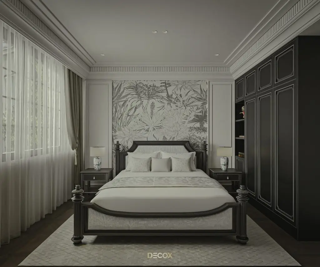 phòng ngủ đẹp cho nữ phong cách vintage