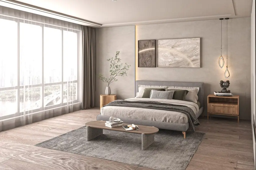 phòng ngủ đẹp cho nữ trang trí tranh treo tường