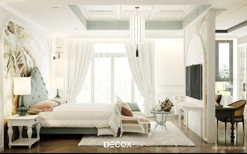 phòng ngủ đẹp cho nữ bố trí khoa học