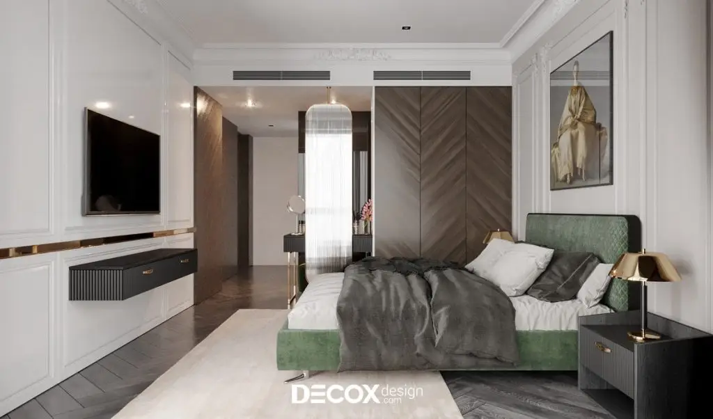 phòng ngủ master là gì - phong cách tân cổ điển