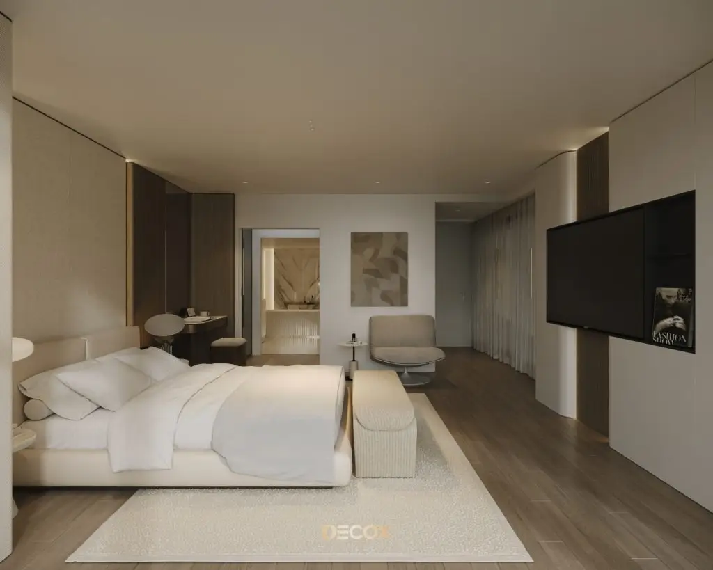 phòng ngủ master là gì - phong cách tối giản