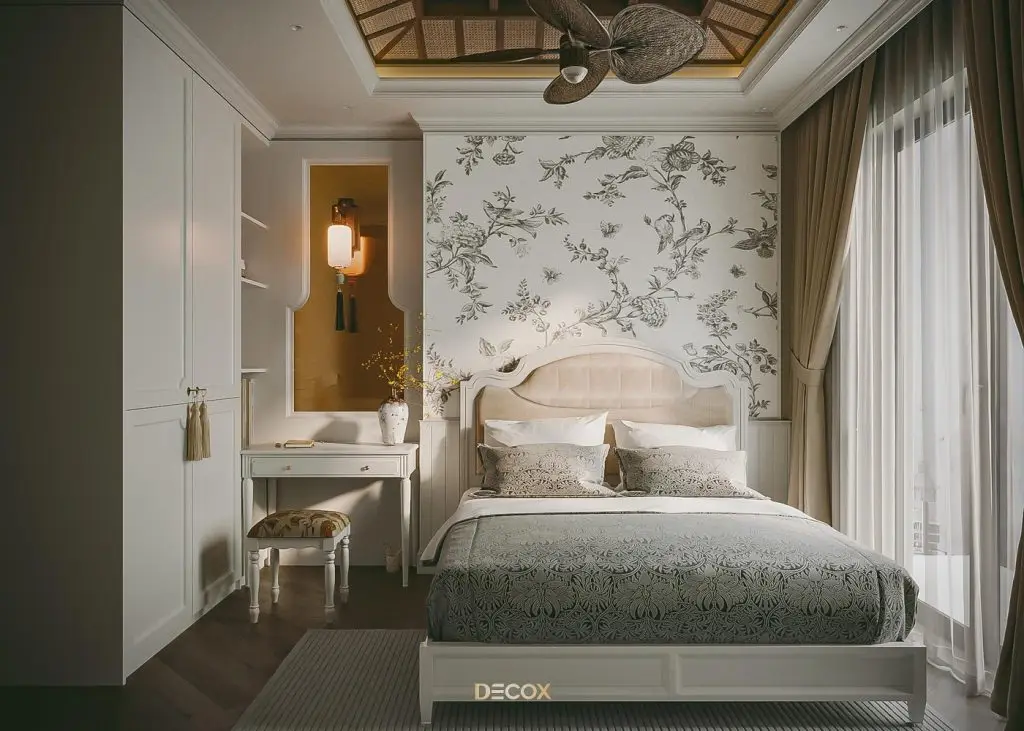 phong thuỷ phòng ngủ - đầu giường không có điểm tựa