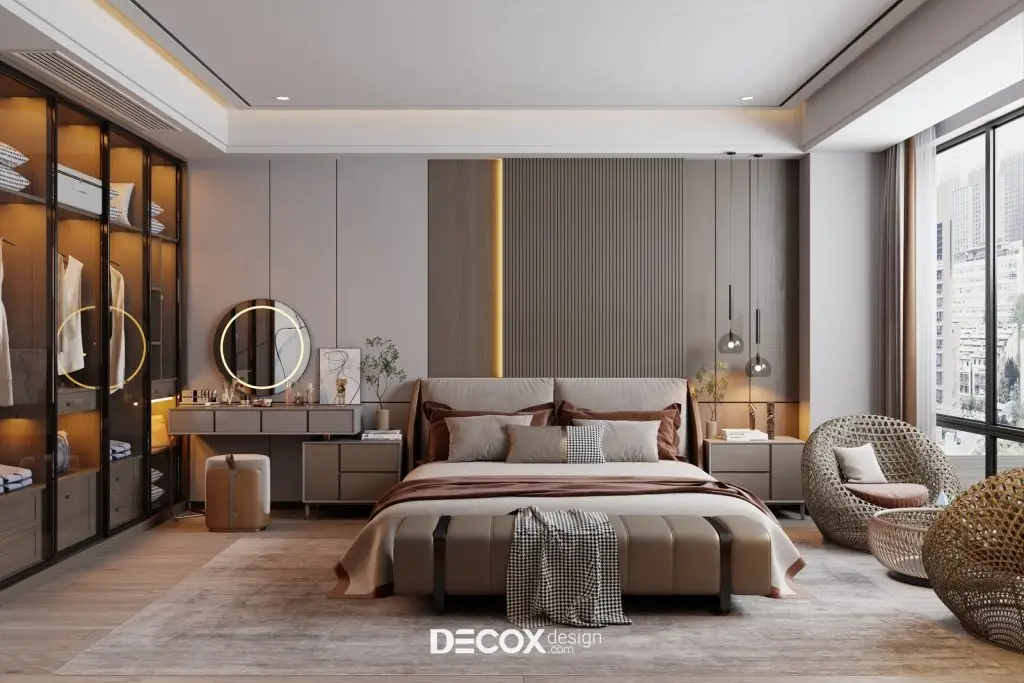 phong thuỷ phòng ngủ - không đặt két sắt đối diện cửa phòng