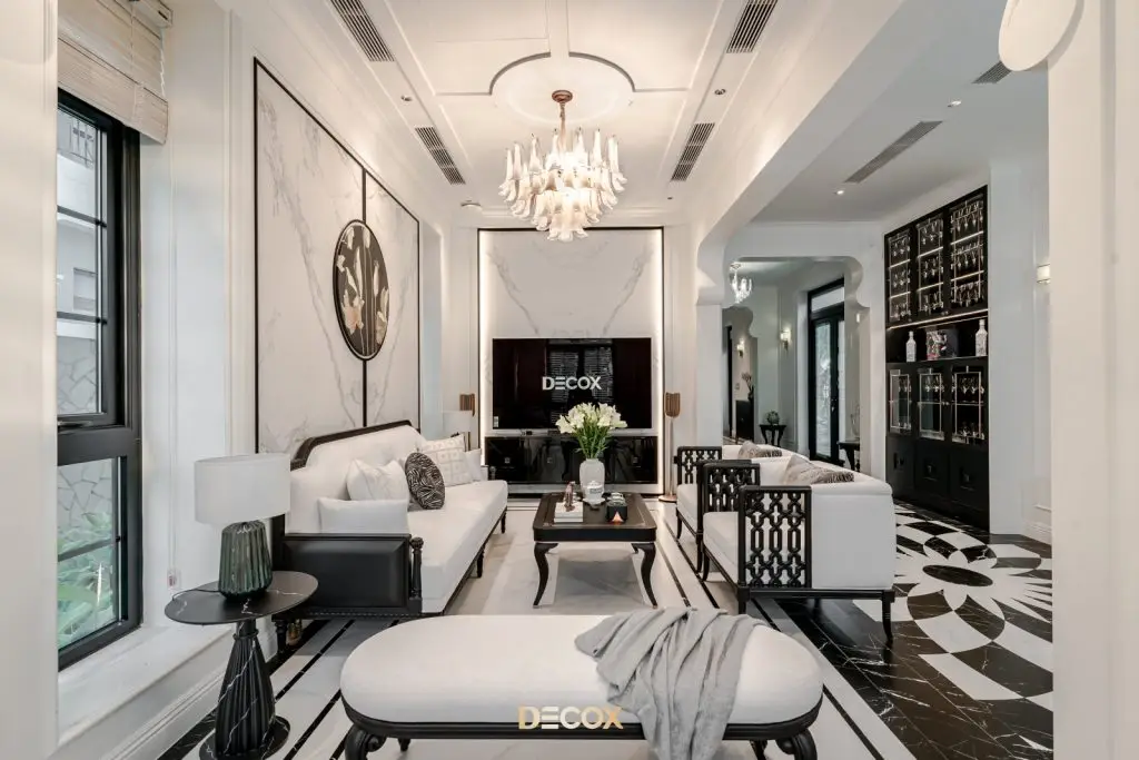 Sofa gỗ tân cổ điển sang trọng