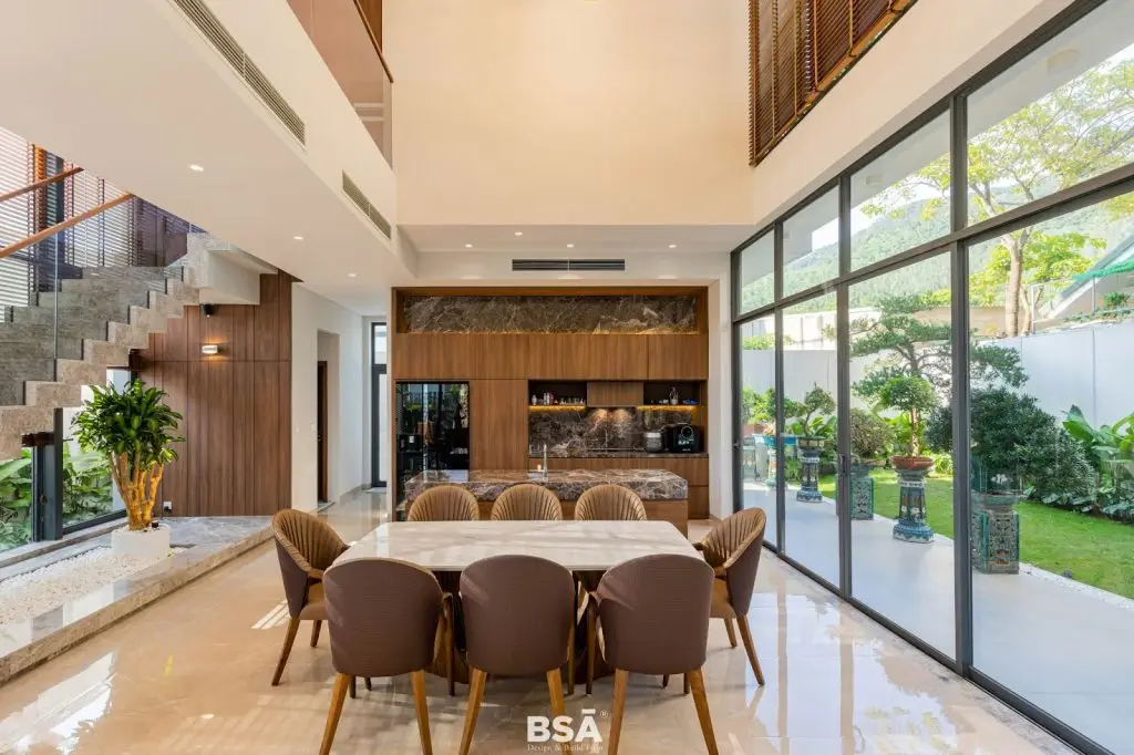 Báo giá thi công nội thất biệt thự cho phòng bếp