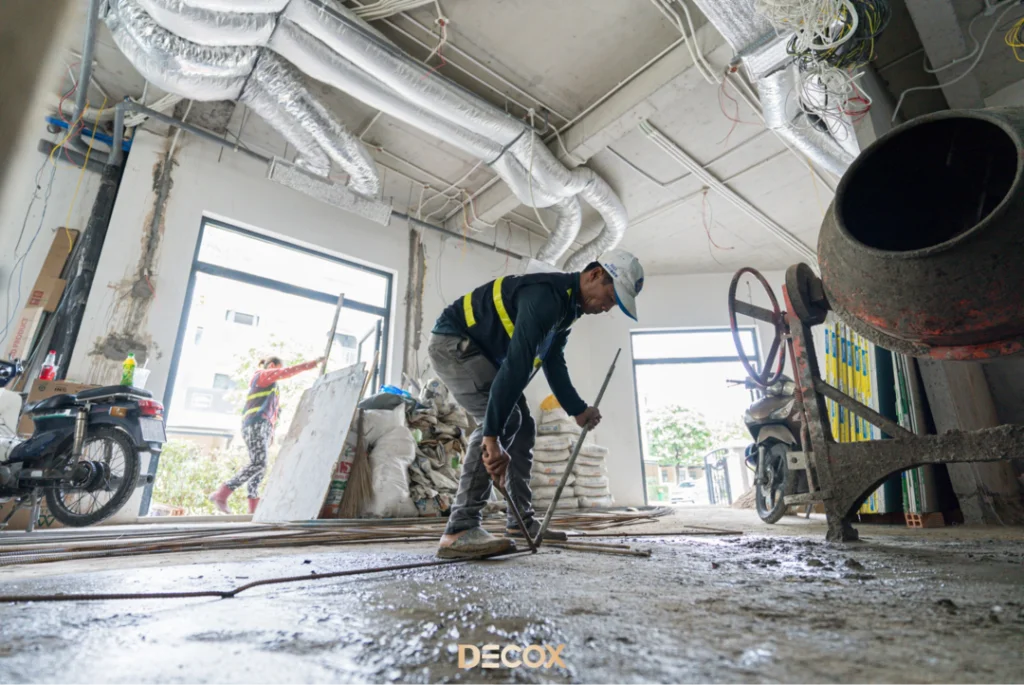 thi công nội thất nhà phố phần thô