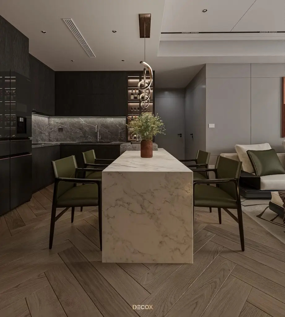 thiết kế nội thất chung cư 45m2 có 1 phòng ngủ