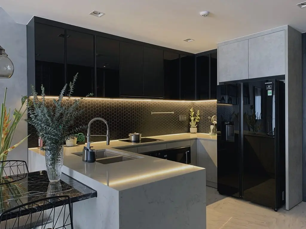 thiết kế nội thất chung cư 45m2 cho nhà bếp