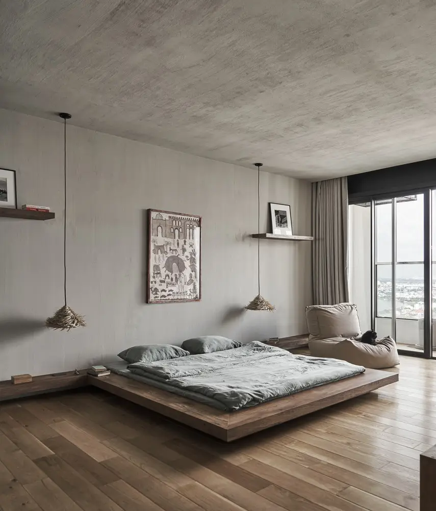 thiết kế nội thất chung cư japandi