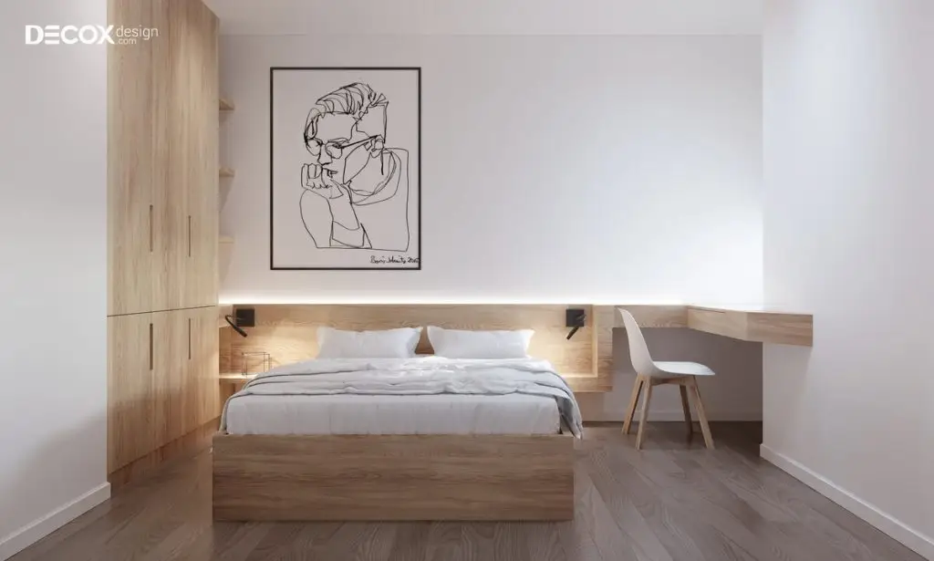 thiết kế nội thất chung cư 80m2 tối giản, tinh tế