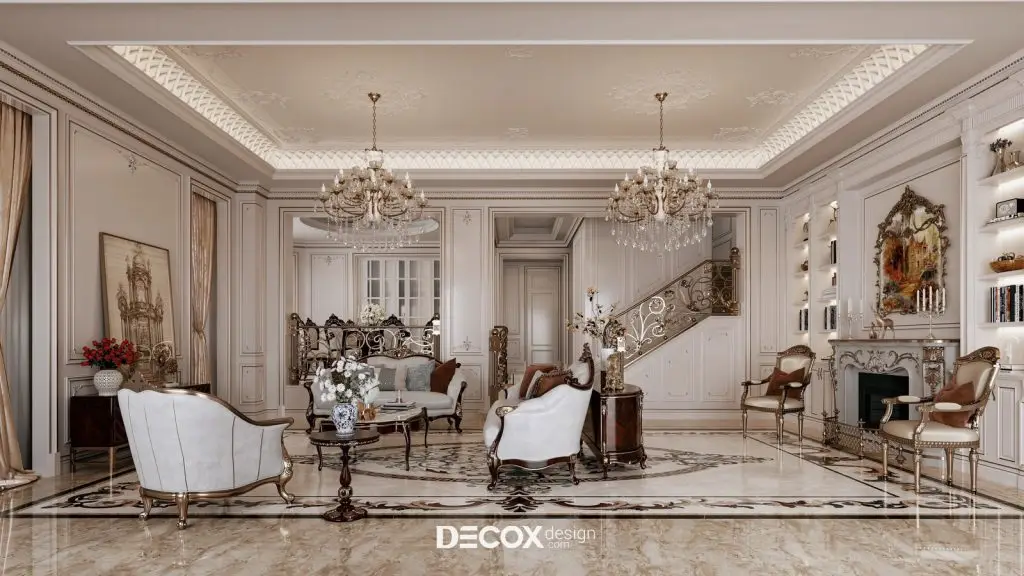 thiết kế nội thất chung cư cao cấp phong cách Luxury