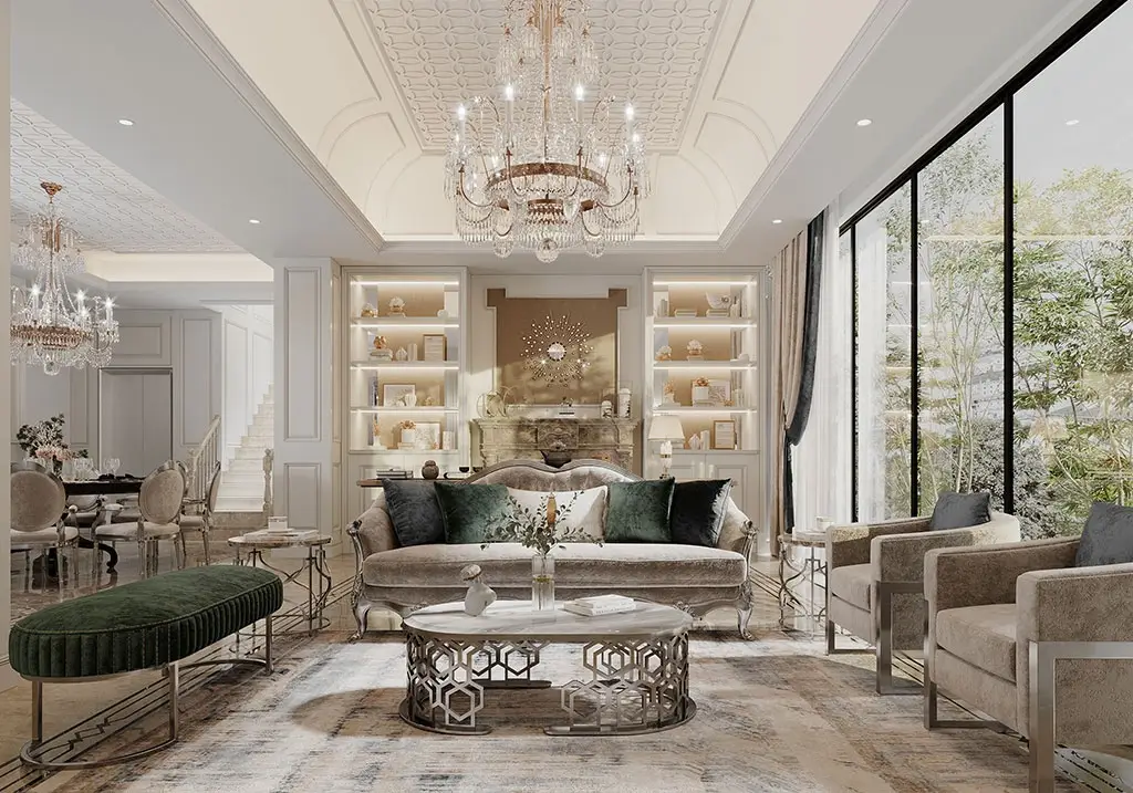 thiết kế nội thất chung cư cao cấp trang trí tinh tế