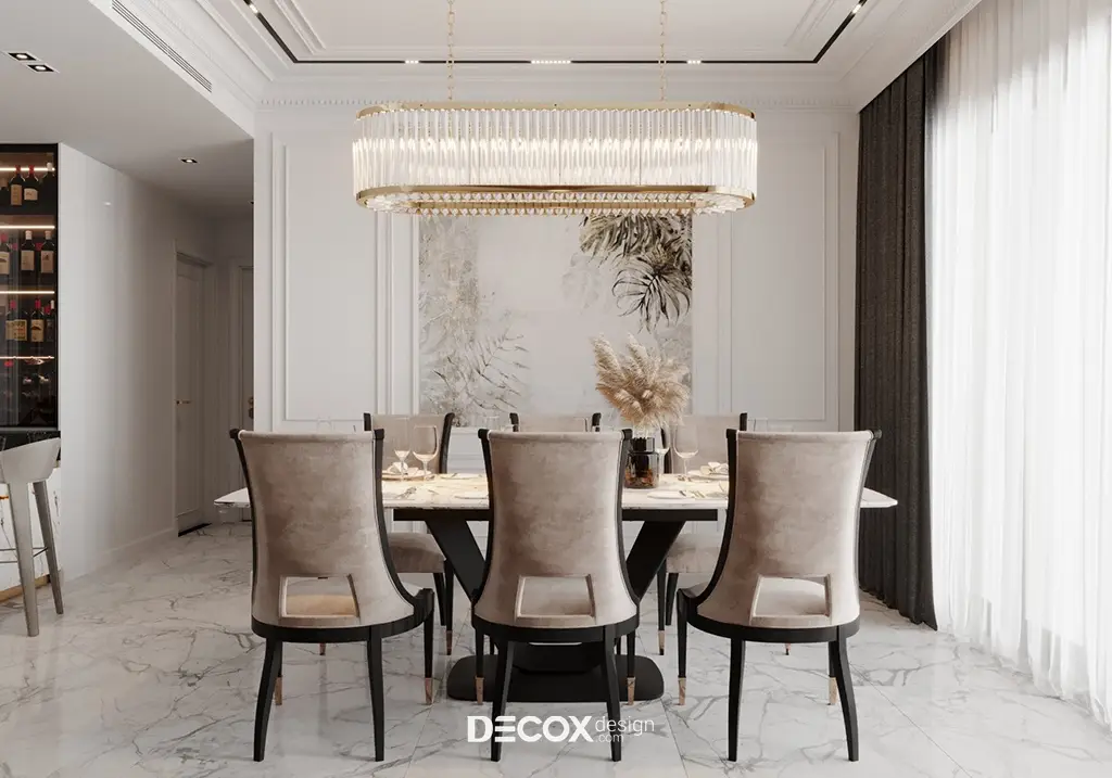 thiết kế nội thất chung cư cao cấp tổng thể hài hòa