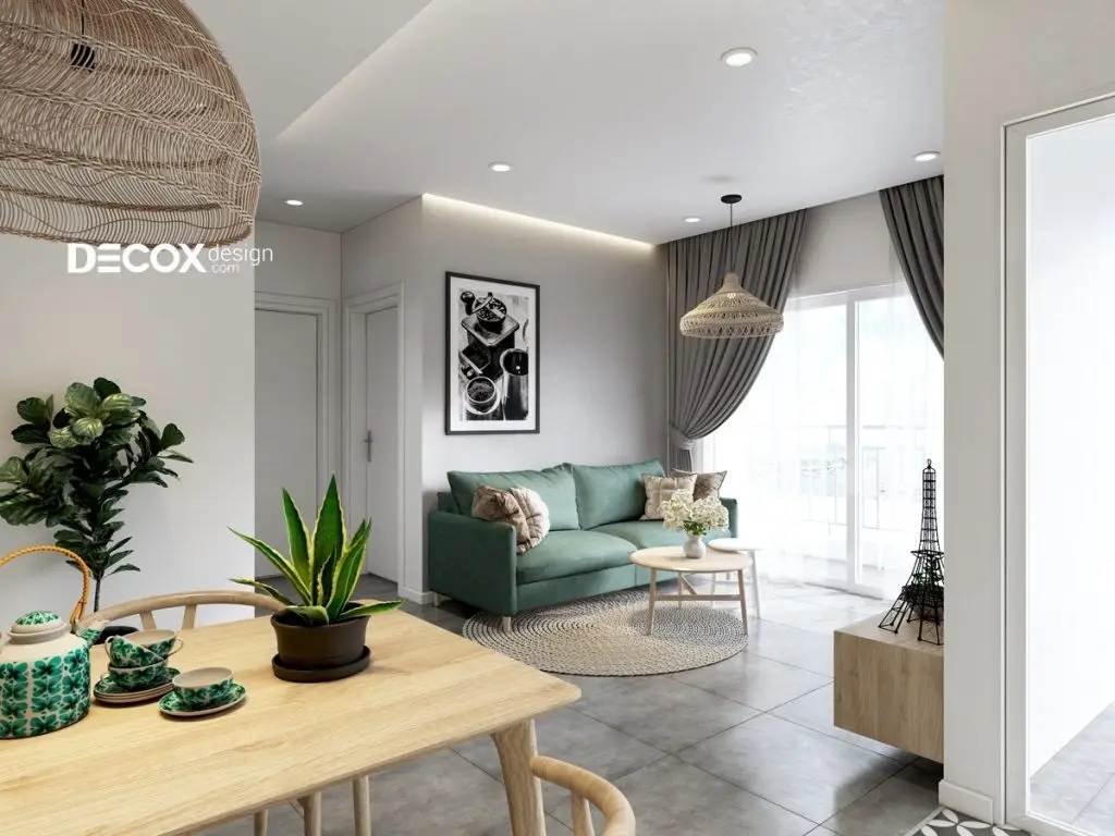 thiết kế nội thất chung cư cao cấp liên thông