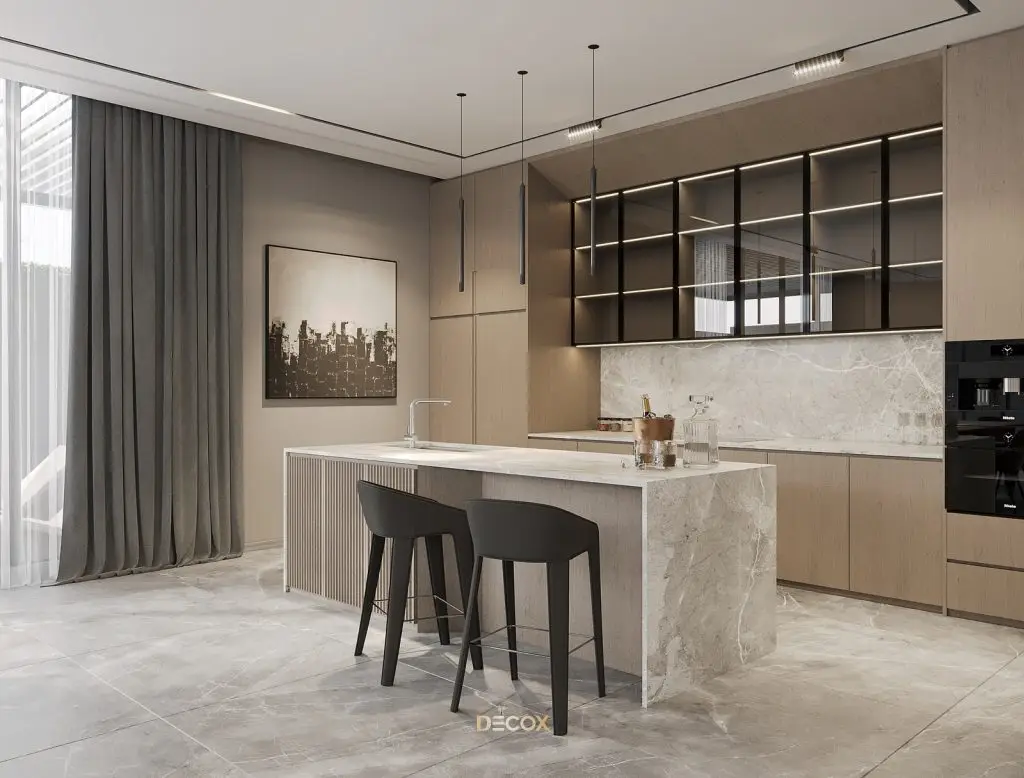 thiết kế nội thất chung cư cao cấp sử dụng màu trung tính